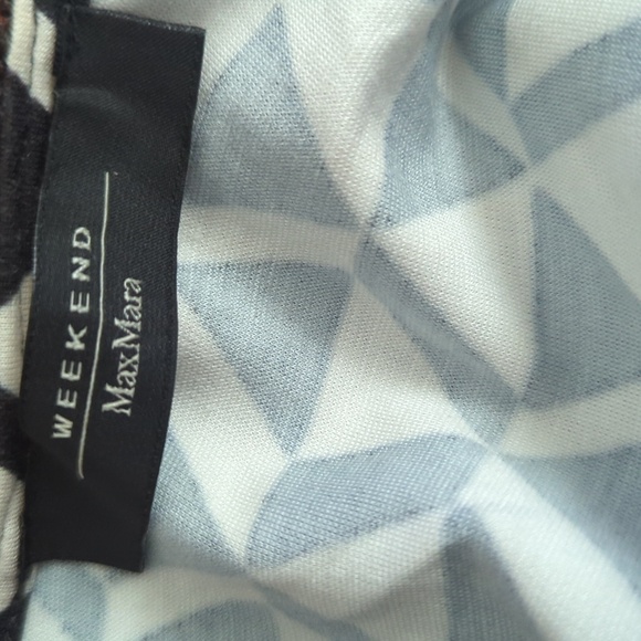 HP. Weekend Max Mara Diamond Print Jersey Dress Dark Brown - Picture 8 of 10